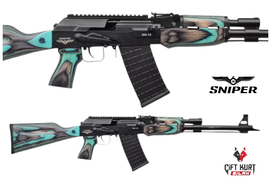 Sniper Arms SN-12 Mavi Lamine Şarjörlü Yivsiz Av Tüfeği